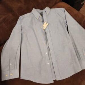 NWT George Boys Long Sleeve Dress Shirt – Size XL (14/16) – Light Blue
